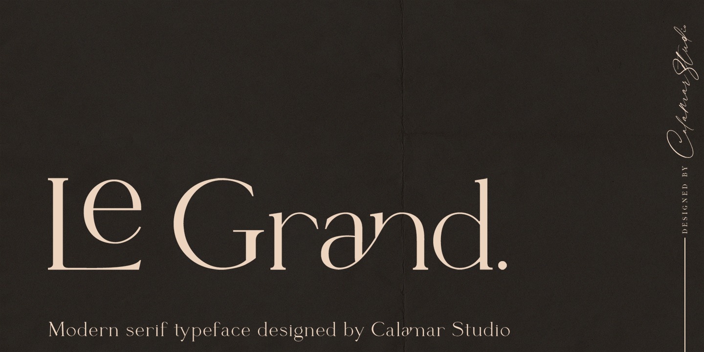 Le Grand Bold Font preview
